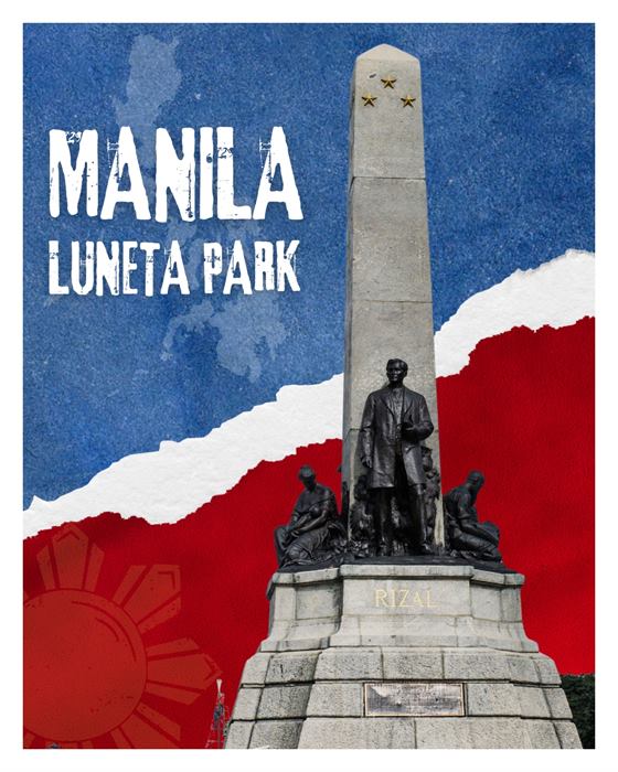 Manila travel poster